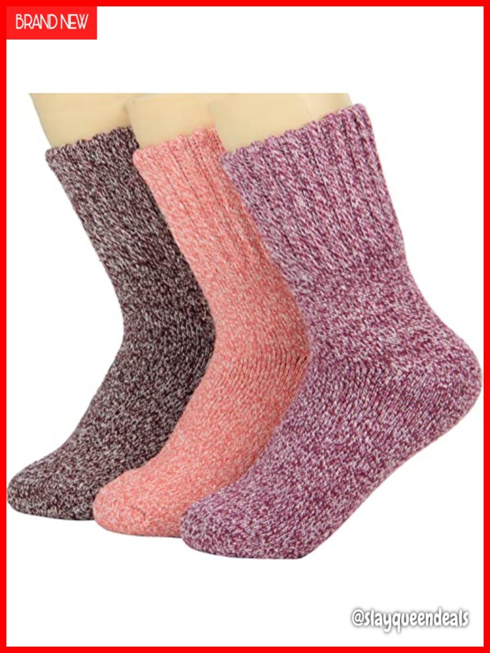 Weweya Thick Knit Winter Warm Calf Socks Women Gift